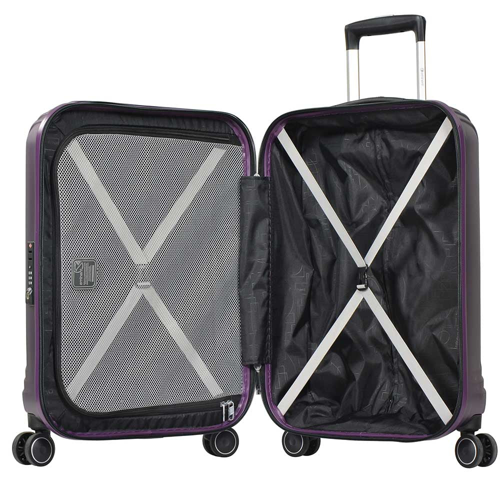 28" checked luggage PC Zipper Spinner trolley bag by Eminent (KJ09-28) - buyluggageonline