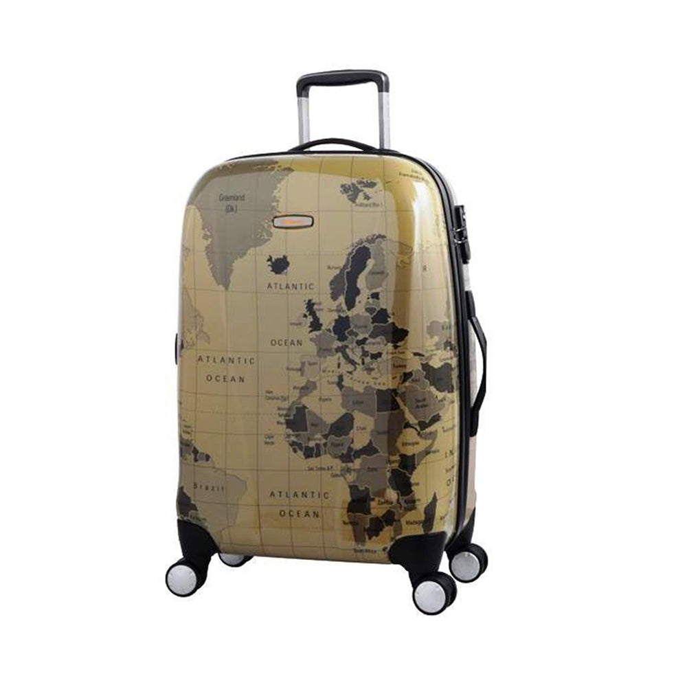 Eminent 20 inch Map print PC Spinner hand luggage trolley bag (KD71M-Map-20) - buyluggageonline