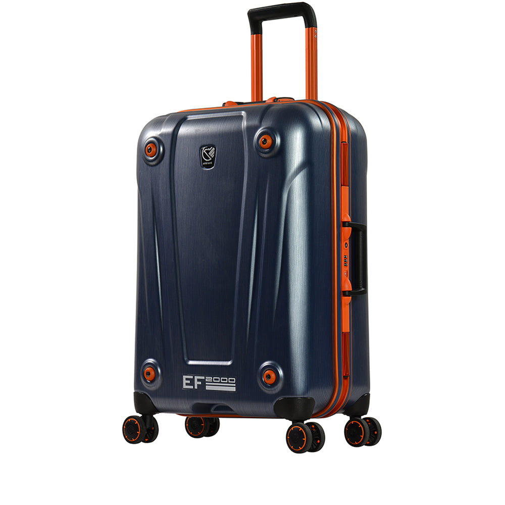 24" PC Matt twin flight luggage size trolley with 4 wheels by Eminent (E9H3-24) - buyluggageonline