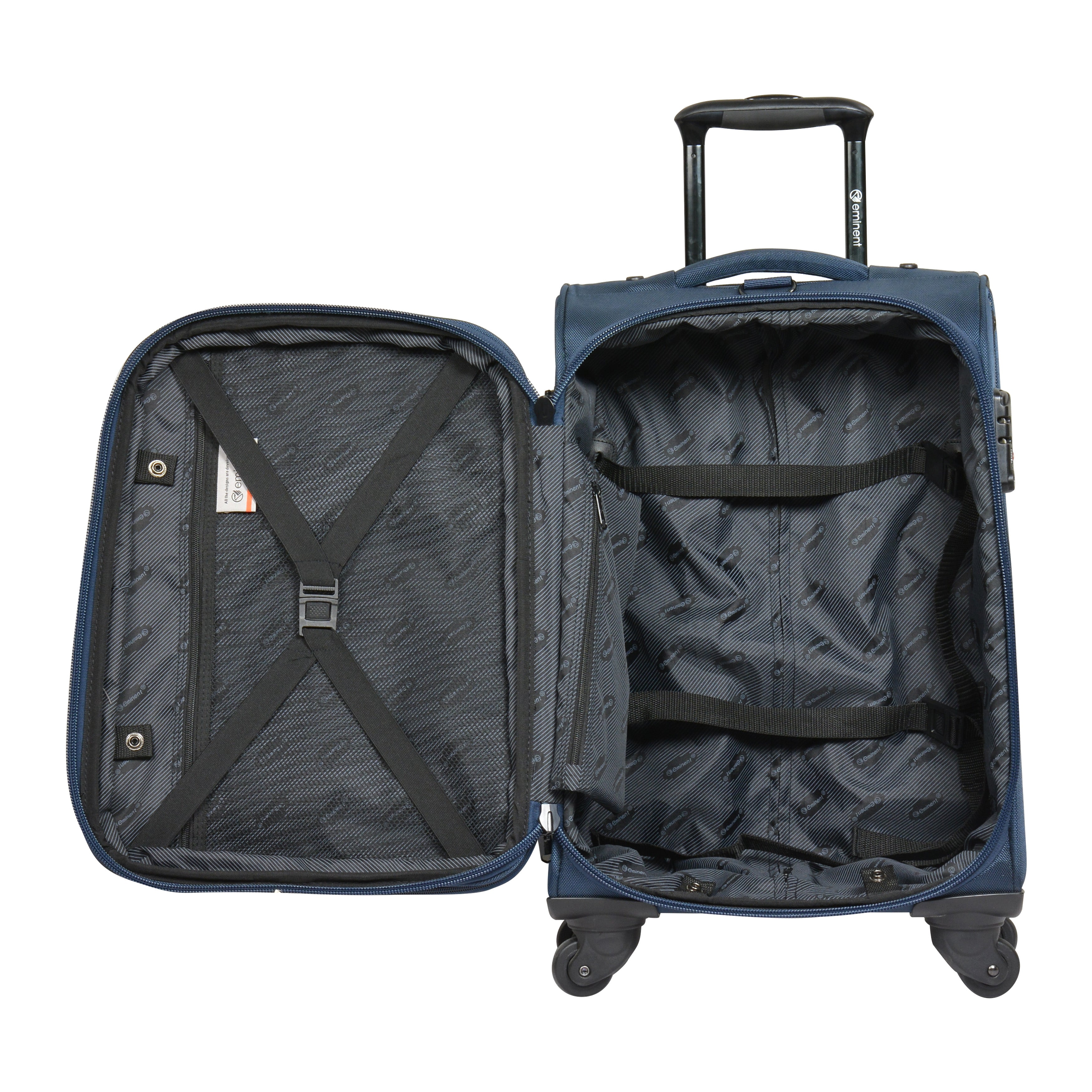 Eminent hand luggage soft trolley bag for travel (V481A-20) - buyluggageonline