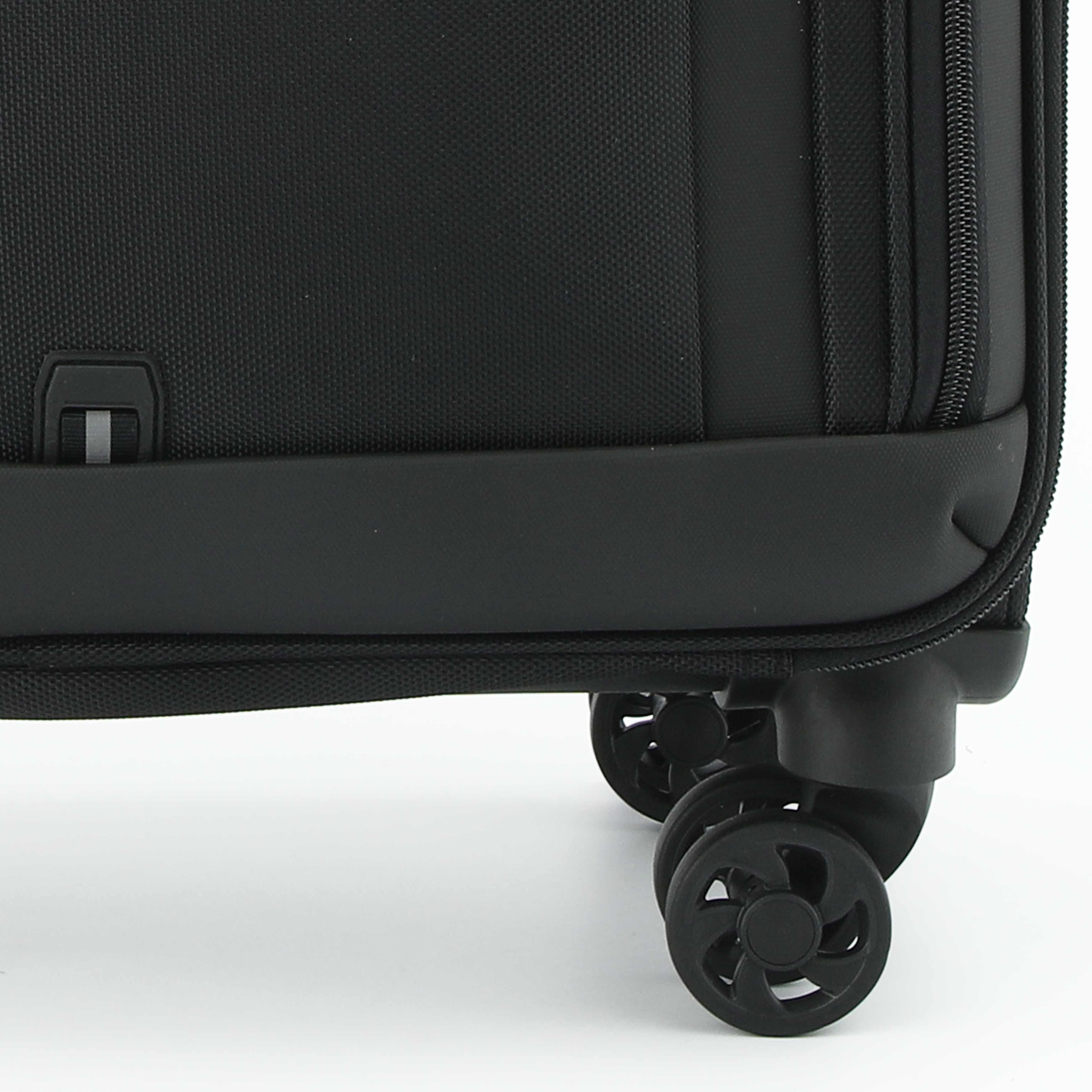 Senator 17-inch Premium Rolling Laptop Bag Water Resistant 4 Double Spinner Wheeled Pilot Case with Safe Zippers for Unisex, KH103