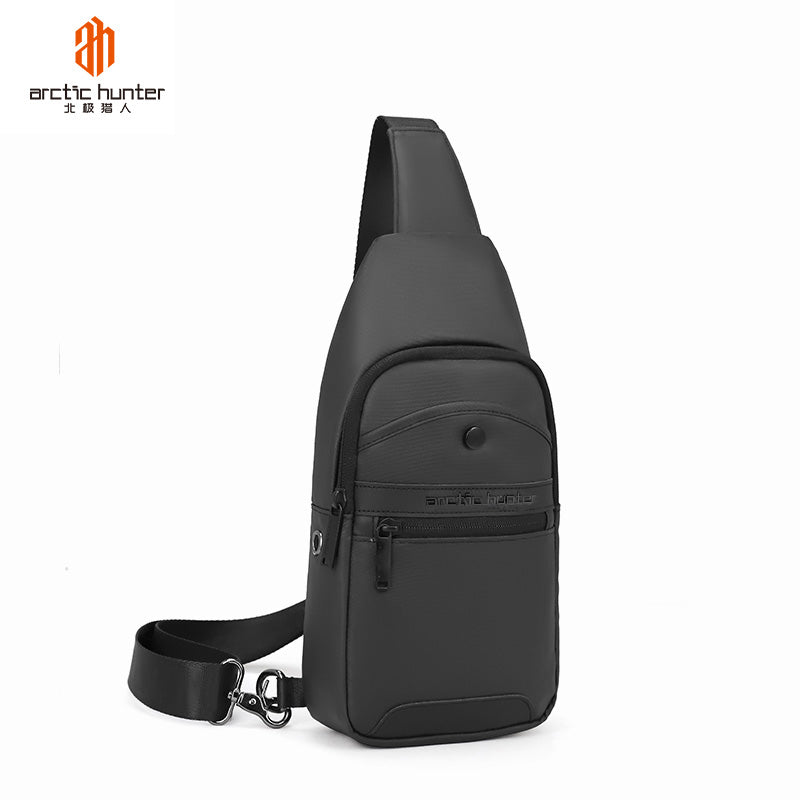 Arctic Hunter Sling bag for Men and Women, Water Resistant Durable small shoulder Daypack with built in Earphone jack and Shock proof Compartments, XB13001