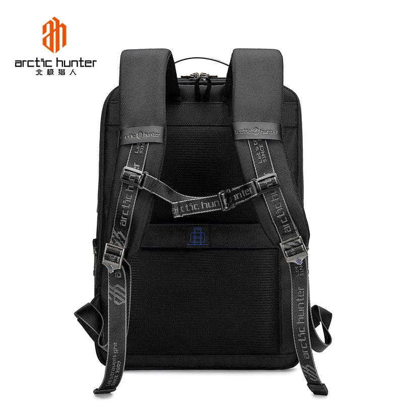 Artic Hunter Tough Men Shoulder Daypack Water Resistant Synthetic Durable Backpack with Built in USB and Headphone Port, B00403
