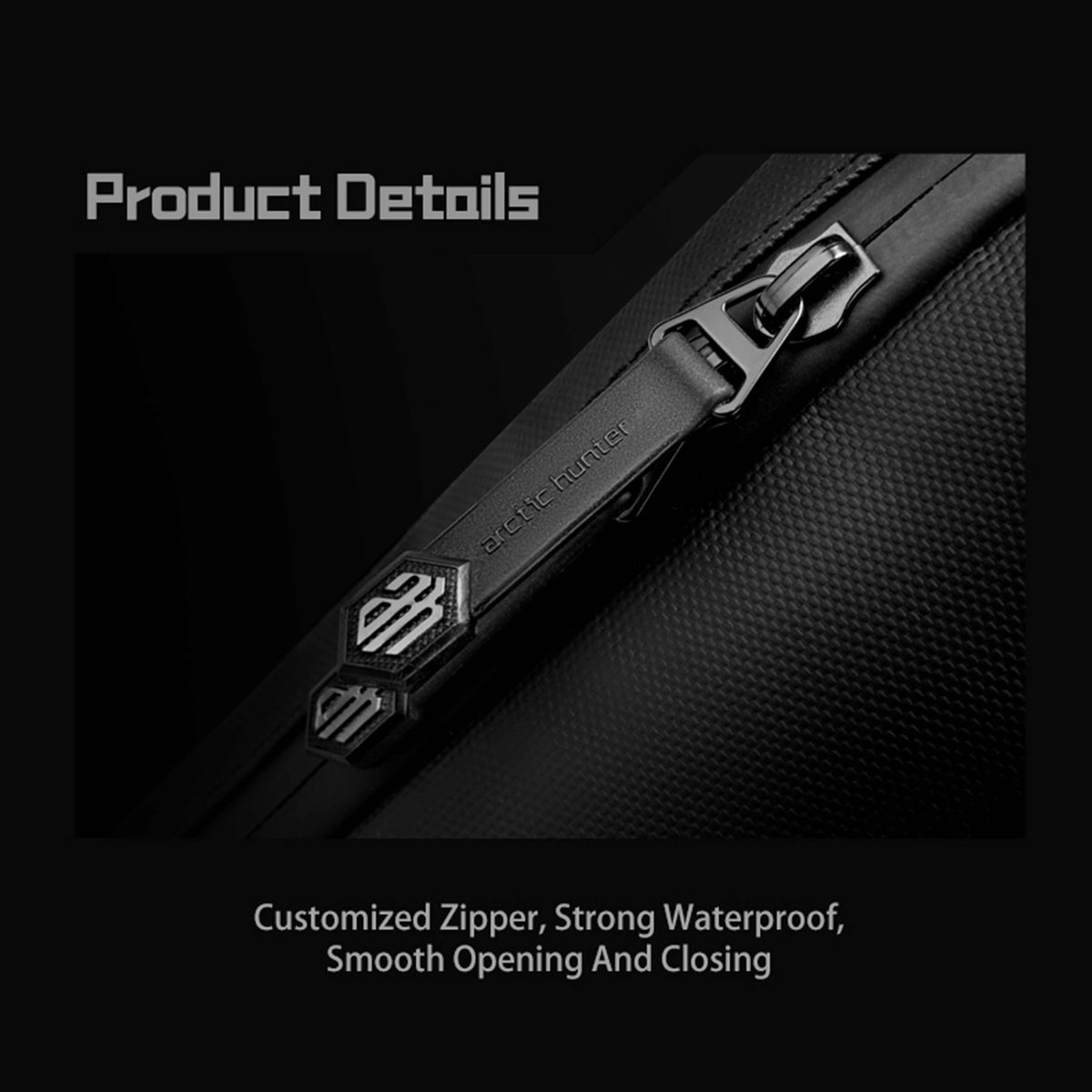 Arctic Hunter Fashion Crossbody Bag Water Resistant 180° Degree Opening Anti-Theft Polyester Chest Bag for Business Travel, XB00121