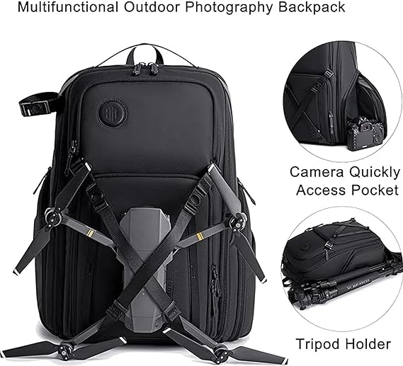 Arctic Hunter Professional Camera Backpack Shock Proof Water Resistant with Separate Laptop Compartment TSA Opening Daypack for Men and Women, B00575