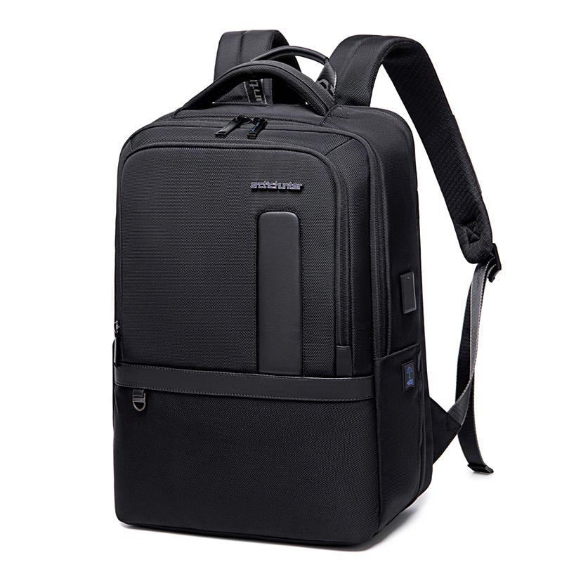 Hunter 16 Inch Expandable Laptop Backpack Water Repellent School Office Travel Day Pack with Built in USB port, B00490