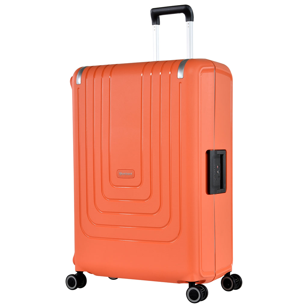 Eminent Premium Polypropylene 72  CM Checked Luggage Hard Case Set with 4 Spinner Wheels TSA Lock (B0006, Checked 28-Inch)