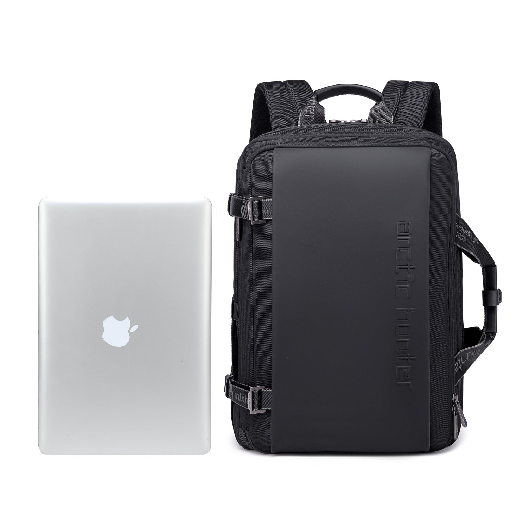 Arctic Hunter Travel Backpack Convertible Top loader 17-inch Expandable messenger bag Water Repellant TSA Friendly multi pocket laptop bag for Unisex, B00540