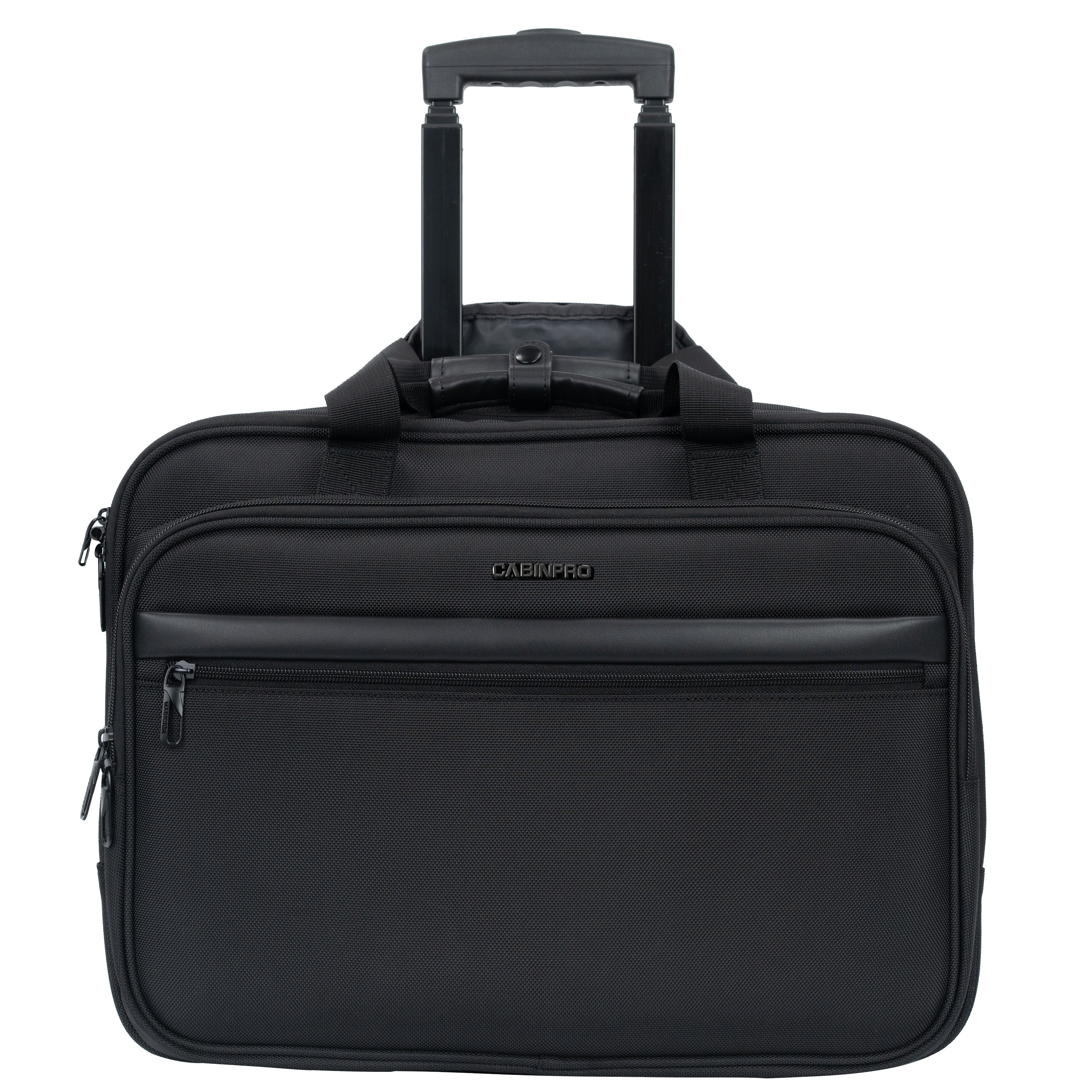 Cabinpro Premium Pilot Case Trolley Water Resistant Multi Compartment Fashion Trolley Laptop Bag for Men, Women on Travel, Business, CP010