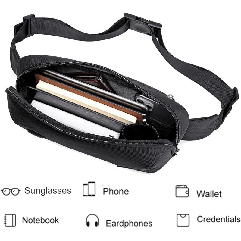 Arctic Hunter Durable and Water-Resistant Waist Bag with Anti-Theft Features - Ideal for Travel and Hiking Y00557