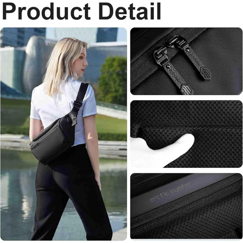 Arctic Hunter Stylish Crossbody Bag Anti-Theft Water Repellent Chest Bag for Men Women on Shopping Travel Office Hiking, Y00561