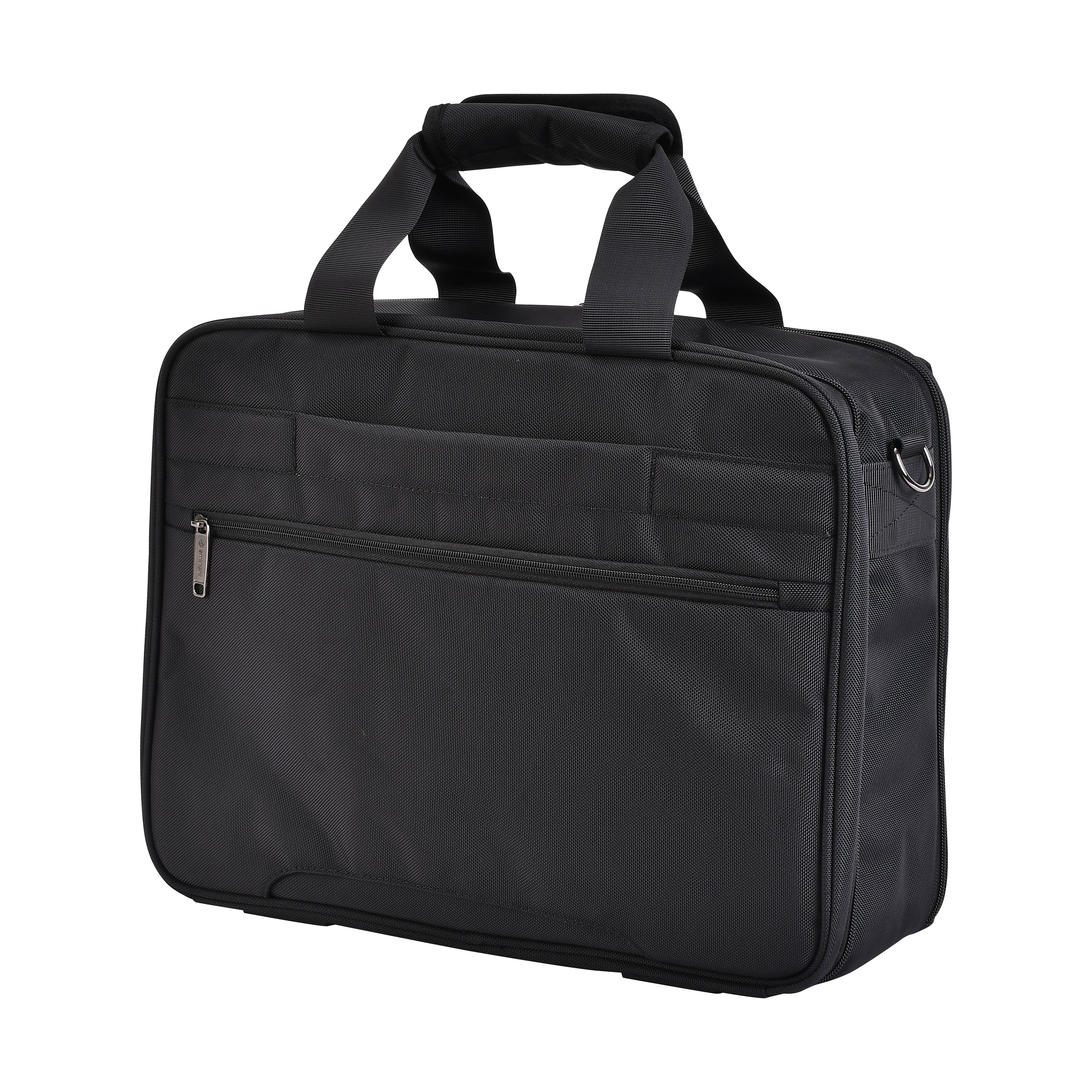 Eminent Premium 17inch Shoulder Business Laptop Bag Polyester Light Weight 180° Opening Business Laptop Case for Men Women on Travel Business, V322-17