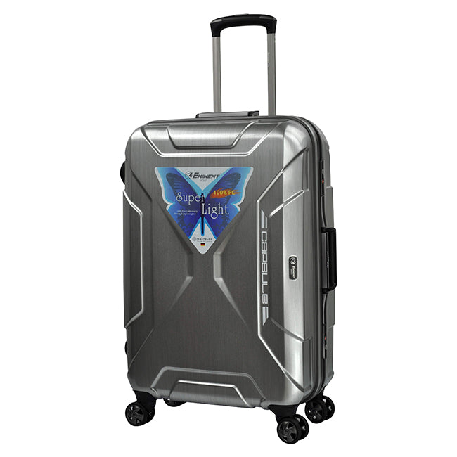 Eminent Checked Travel Luggage Bag 4-Twin 360° Wheel Trolley (E9F7-24)