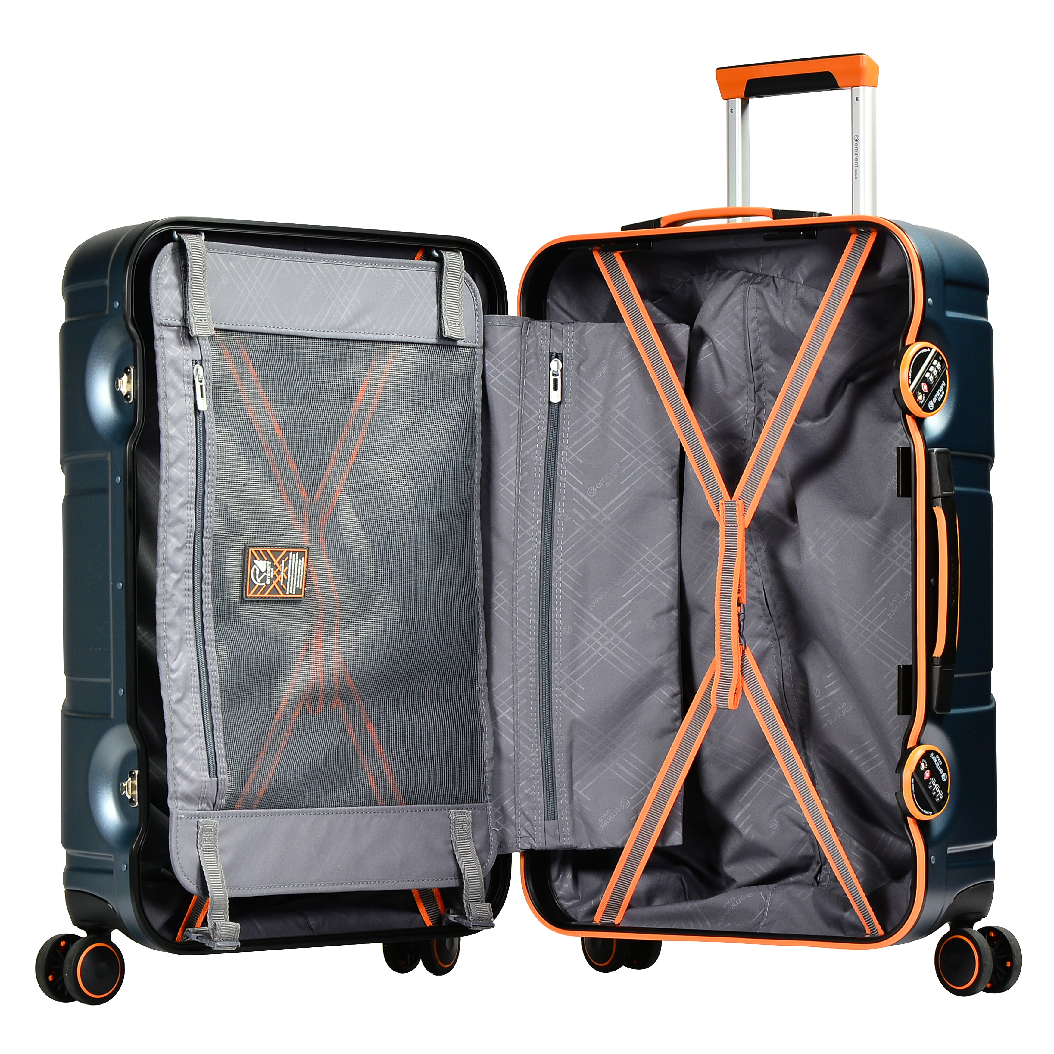 Eminent 24" PC Matt nile 4 twin wheels 20 kg luggage size trolley (E9PO-24) - buyluggageonline