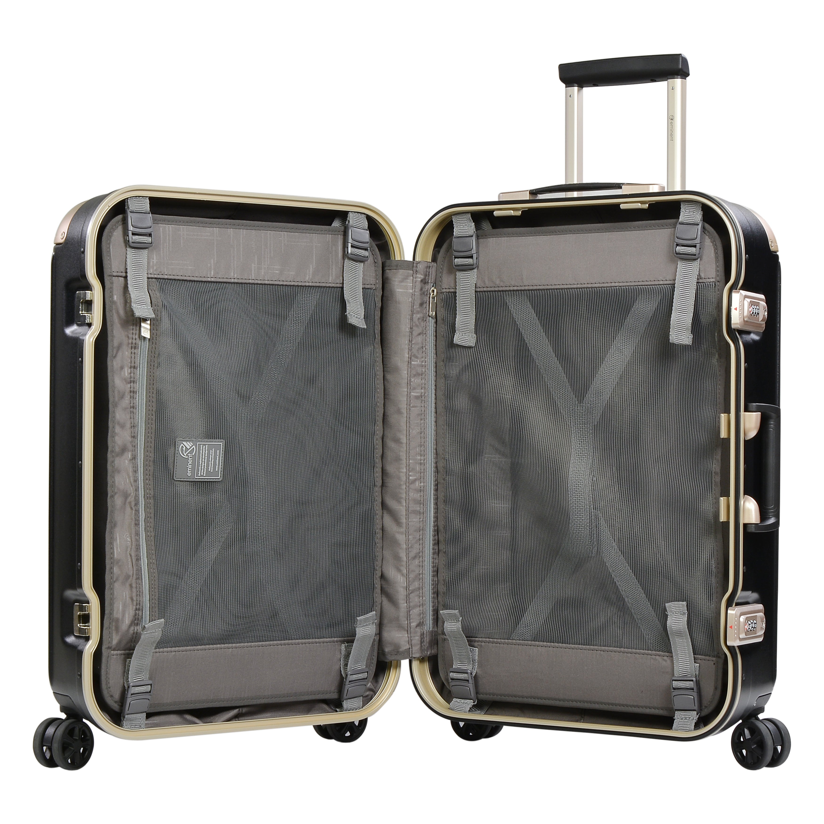 Eminent branded 28" PC Frame checked size  Light Weight Spinner Trolley bag (E9R5-28) - buyluggageonline