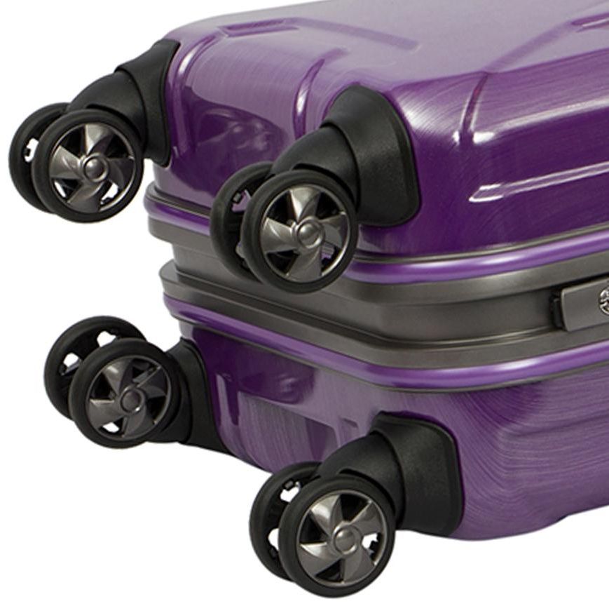 Eminent Checked Travel Luggage Bag 4-Twin 360° Wheel Trolley (E9F7-24)