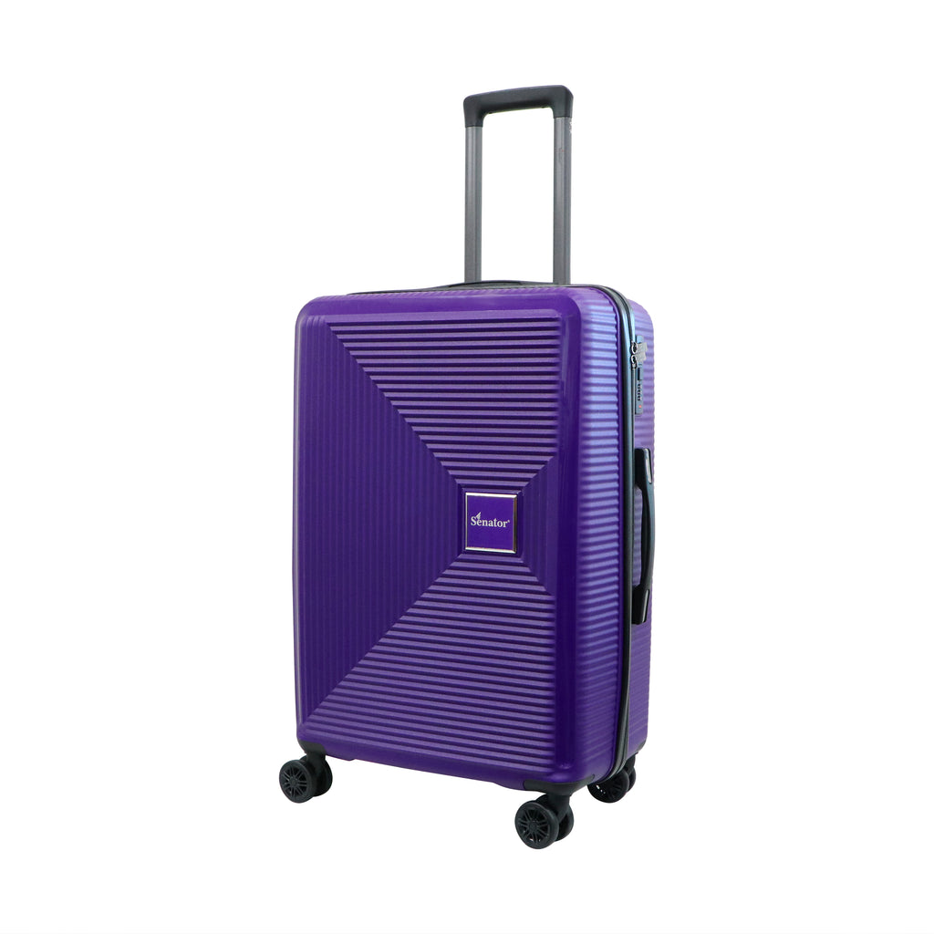 Senator Unisex Hard Shell Luggage Lightweight PP Double Wheeled Suitcase with Combination Lock KH1045