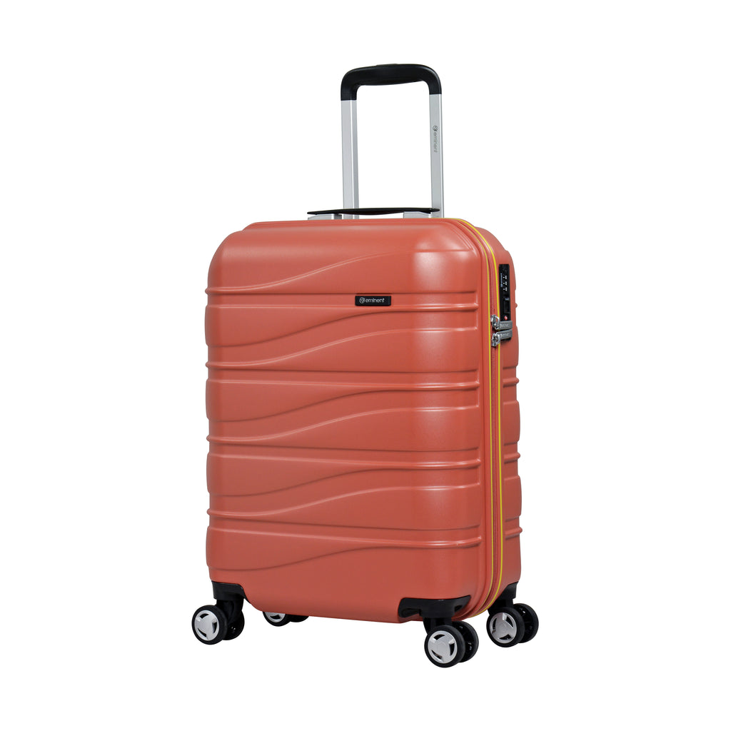 Eminent Makrolon Polycarbonate Lightweight Glamorous Hard Case Luggage with 4 Quiet 360° Double Spinner Wheels and TSA Approved Lock KJ95