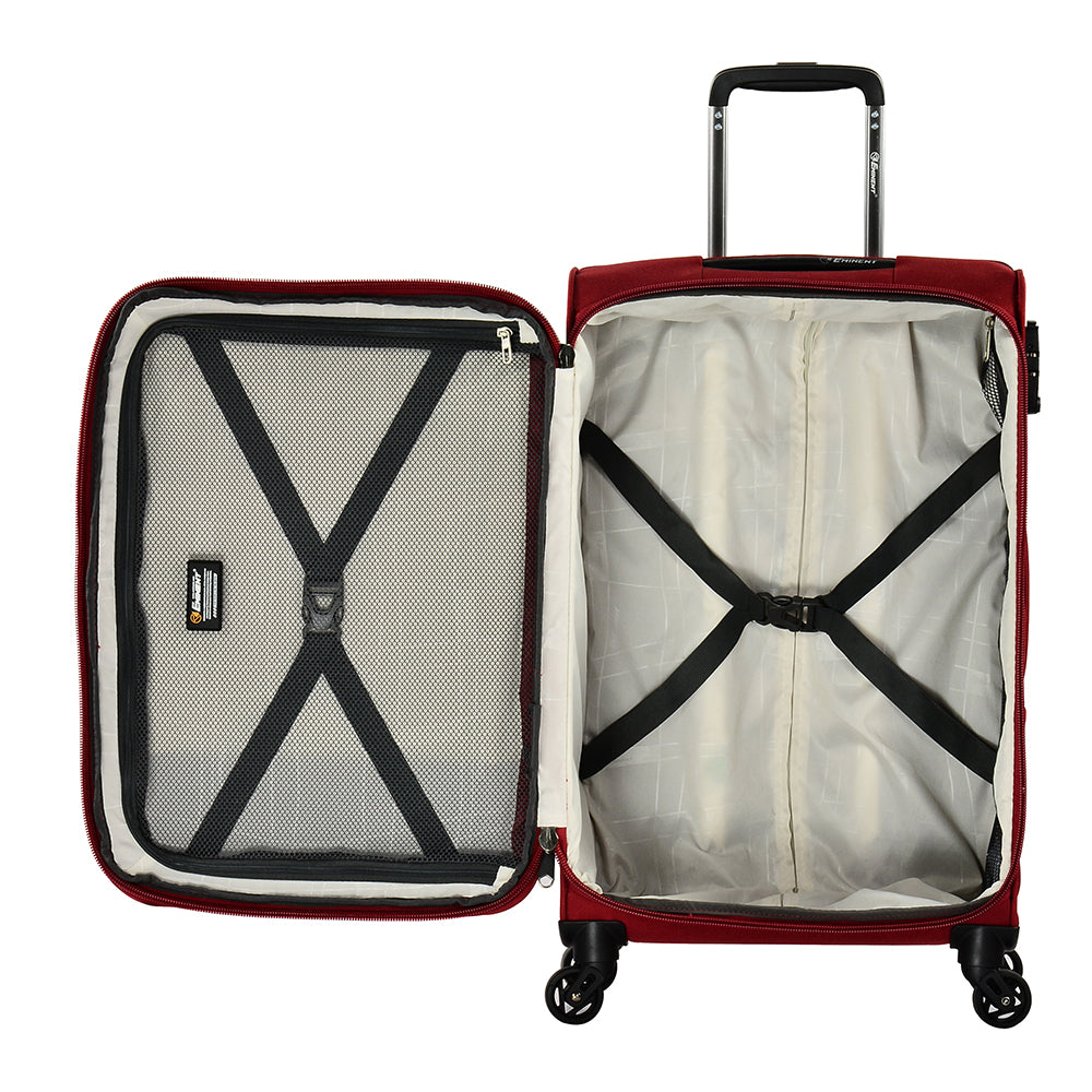 Eminent cabin size luggage 20” Air soft spinner trolley bag (V774-20) - buyluggageonline