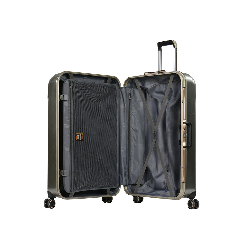 24" PC Matt twin flight luggage size trolley with 4 wheels by Eminent (E9H3-24) - buyluggageonline