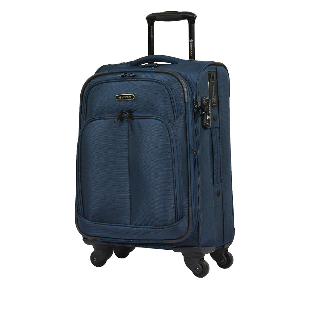 Eminent branded Soft checked luggage size Trolley bag (V481A-25) - buyluggageonline