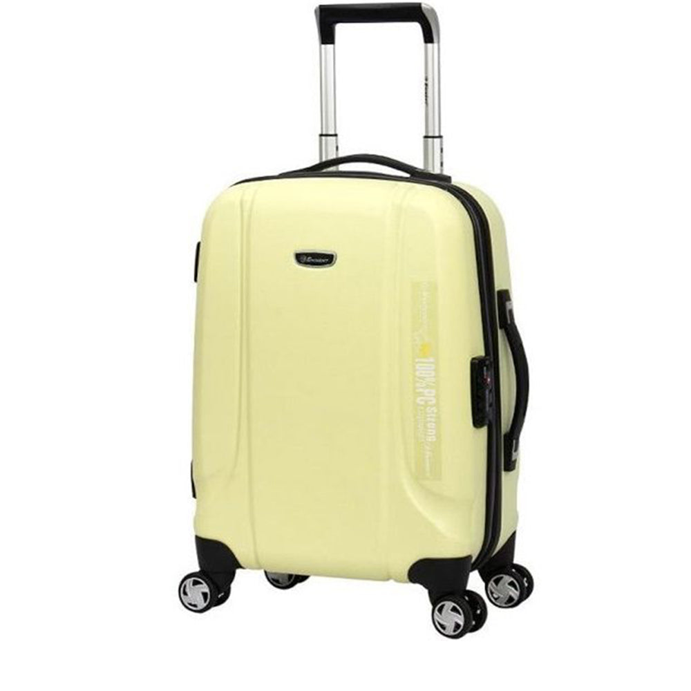 24 Inch Eminent checked luggage  PC Emboss 732 Spinner Trolley bag (KF31-24) - buyluggageonline