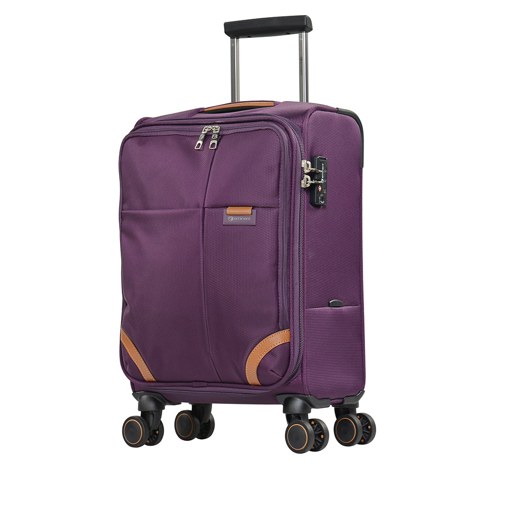 Fashionable checked luggage Trolley Case by Eminent (R0350-24) - buyluggageonline