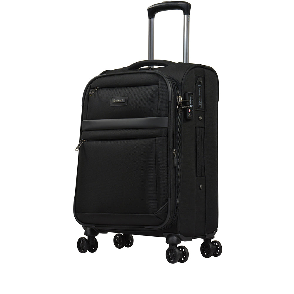 Eminent hand luggage trolley 20” soft 1680D Nylon Spinner Carry-on ( S0550-20) - buyluggageonline