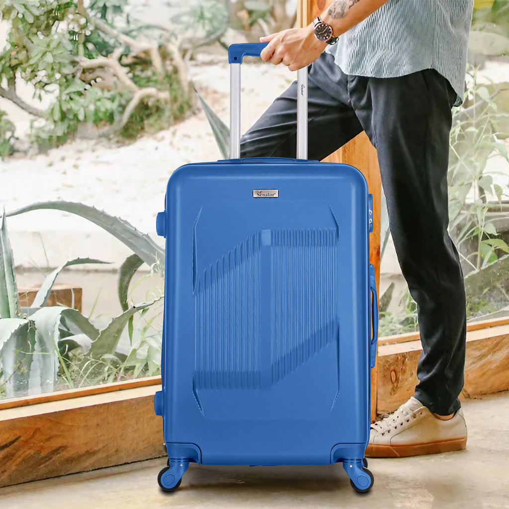 Senator Lightweight ABS Hard shell Travel Luggage with 4 Quite Spinner wheels KH1085